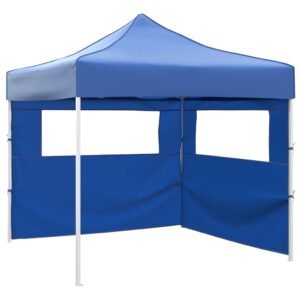 Cort pliabil cu 2 pereți, albastru, 3 x 3 m
