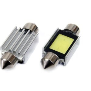 Set becuri auto cu LED CANBUS sofit compatibil C5W 3xCOB 39mm Alb 12V, destinat competitiilor auto sau off-road