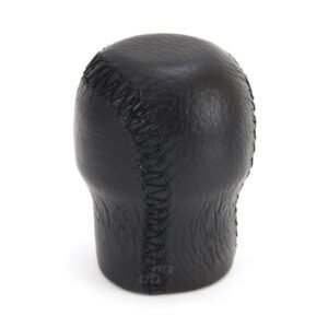 Nuca schimbator de viteza din piele neagra cu fir negru - 01757