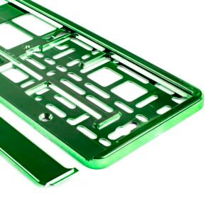 Suport numar inmatriculare din plastic, calitate Premium, culoare VERDE