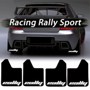 Set 4 Aparatori Noroi SPORT din cauciuc pentru autoturisme, universale, model Rally, dimensiune 30 x 23cm