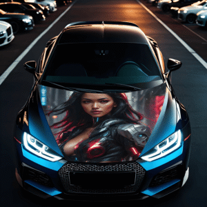Folie Capota Auto "Hood Art" rezistenta la exterior, marime S (150 x 110cm) - Cod: AVX-CAPOTA-001S
