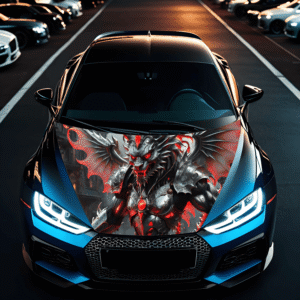 Folie Capota Auto "Hood Art" rezistenta la exterior, marime M (165 x 120cm) - Cod: AVX-CAPOTA-025M