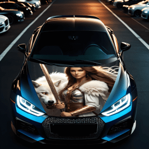 Folie Capota Auto "Hood Art" rezistenta la exterior, marime M (165 x 120cm) - Cod: AVX-CAPOTA-006M