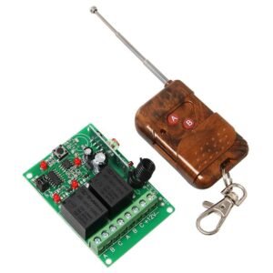 Kit Telecomanda + Receptor cu 2 canale pentru automatizari (tip1)
